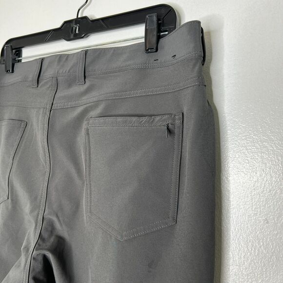 Mizzen+Main Men's 35 x 27 Gray Helmsman Slim Fit Performance Pants - Picture 7 of 10